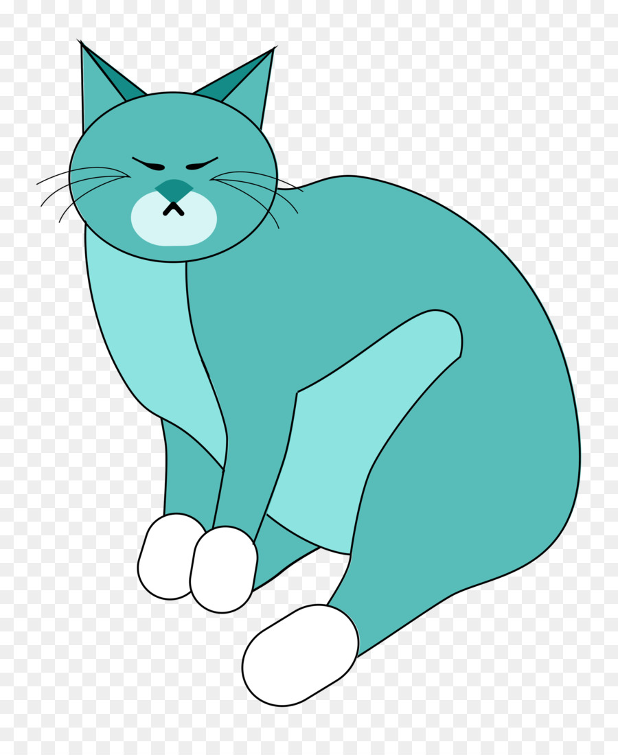 Katze Kätzchen Paw Line Art Whisker - 