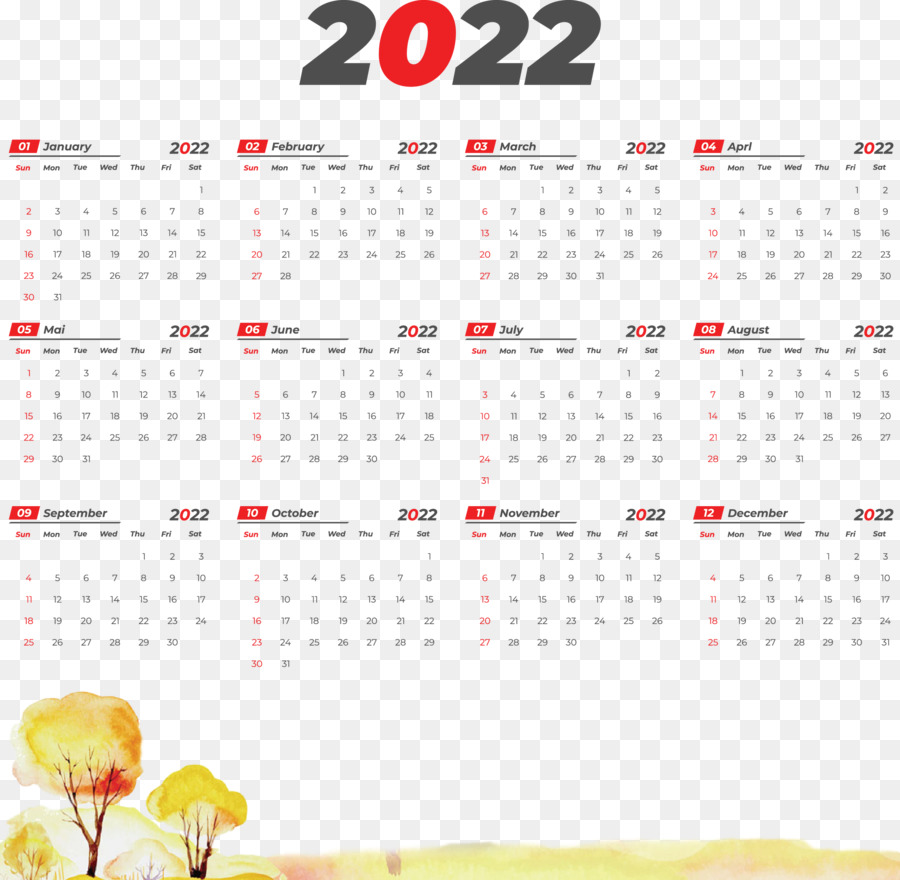 Png kalender 2022 HD 2022
