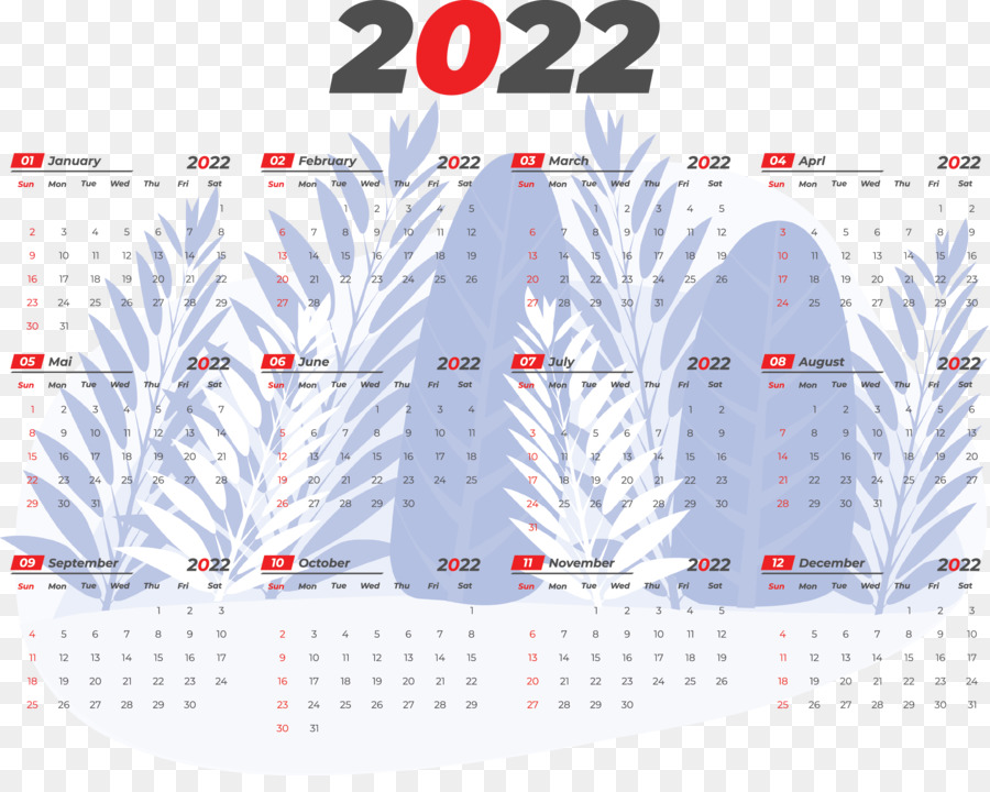 Druckbare 2022 Kalender 2022 Kalender druckbar - 