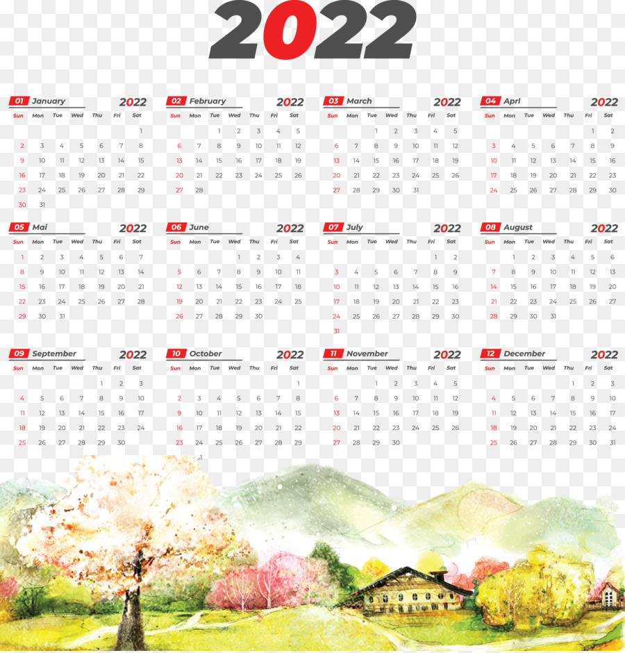 Calendario 2022 calendario annuale 2022 - 