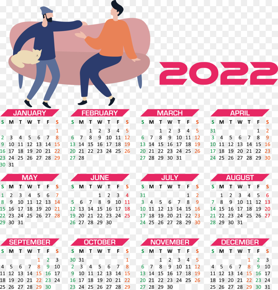 2022 Anno solare 2022 Calendario Annuale 2022 calendario - 