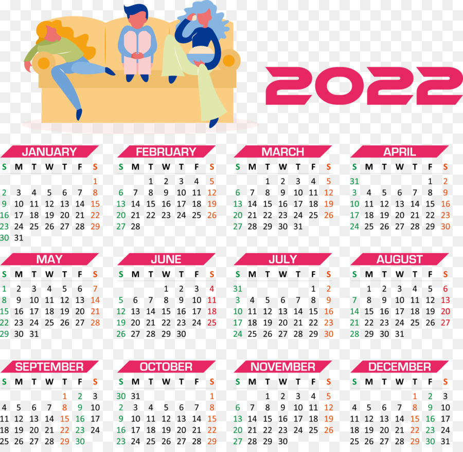 2022 Calendario Anno 2022 Calendario annuale 2022 Calendario - 