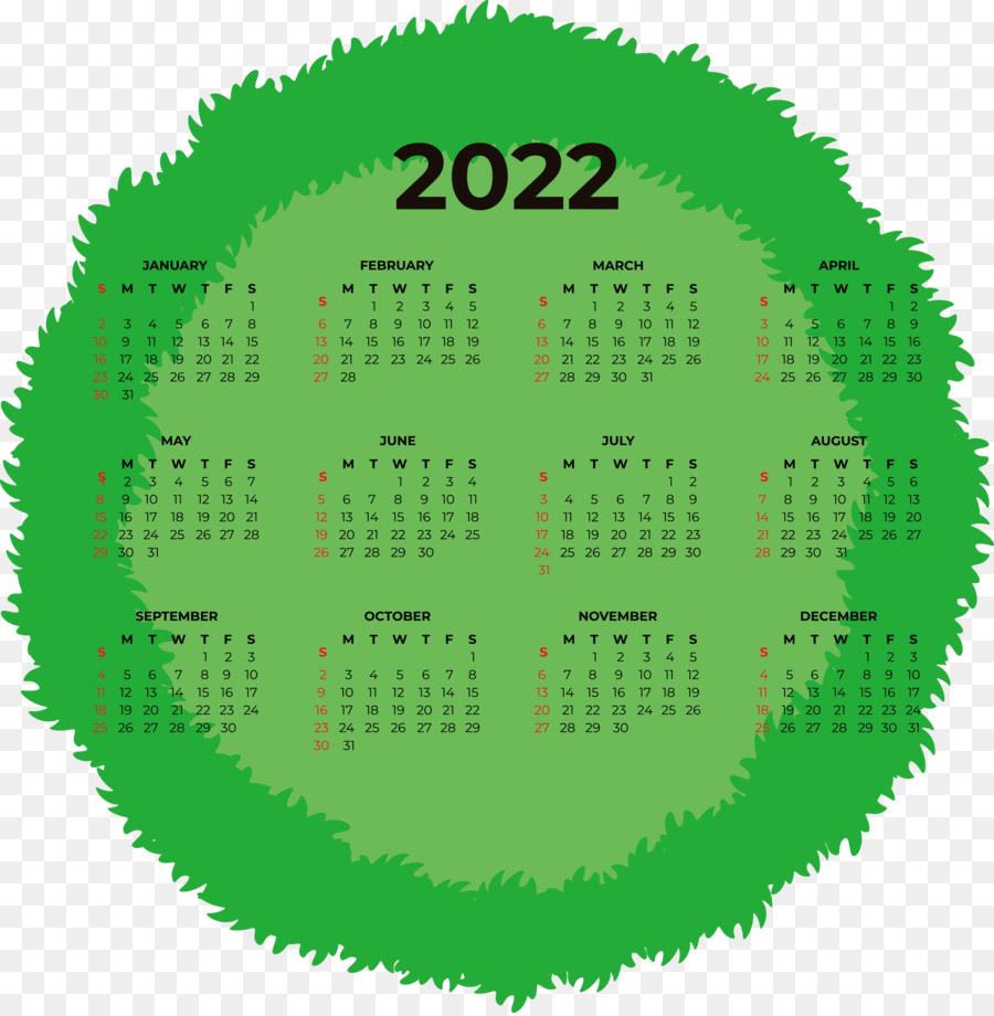 2022 Kalender 2022 Druckbarer jährlicher Kalender druckbar 2022 Kalender - 