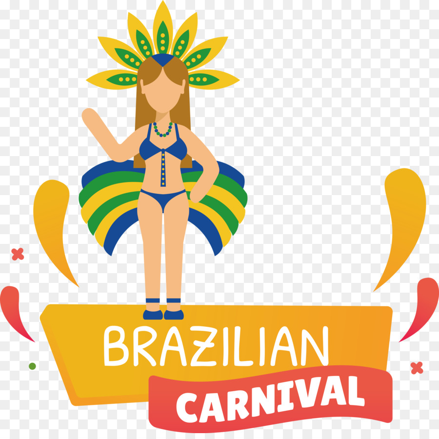 Logo Cartoon Brasilianischer Karneval Kampfkunst - 