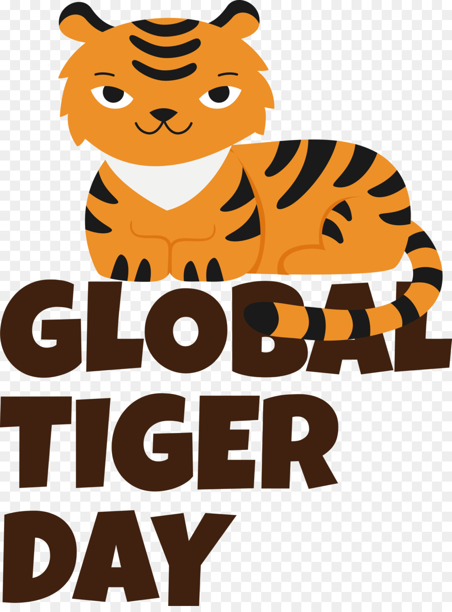 Tiger Cat Cartoon kleines Logo - 