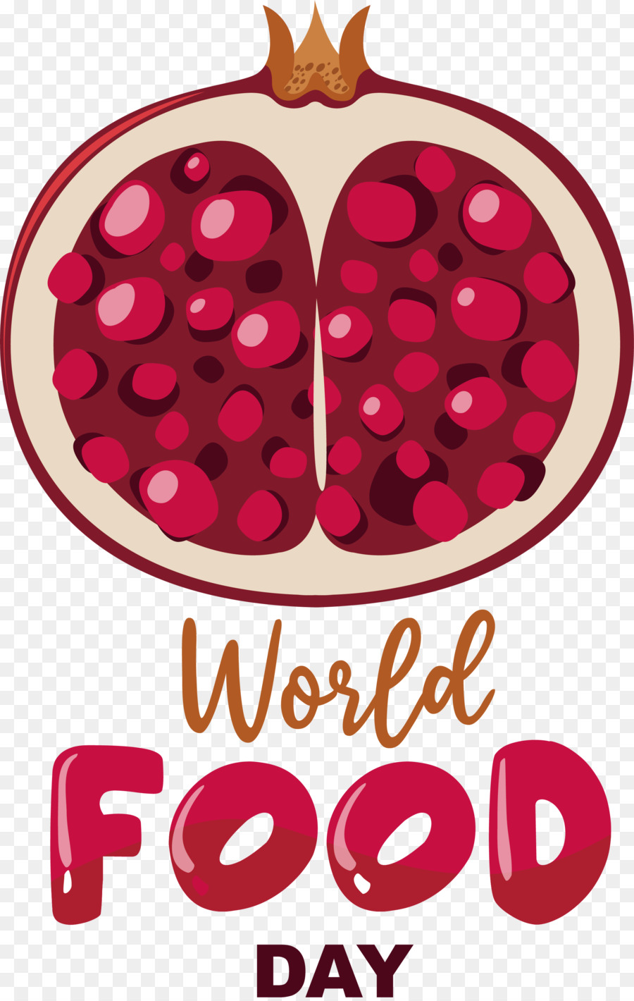 logo pomegranate fruit drawing