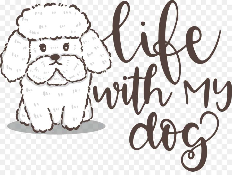 Dog Human Line Art Happiness Testo - 