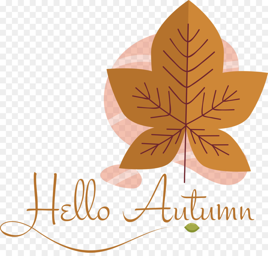 Hello Autumn with Fall Leaf
