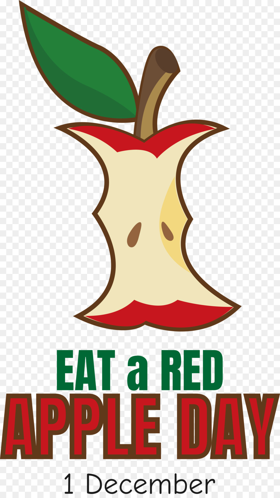 Rot Apfel essen einen roten Apfeltag - 