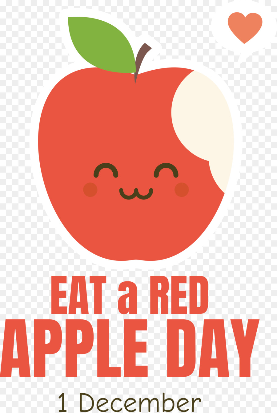 Mela rossa mangia una giornata di mela rossa - 