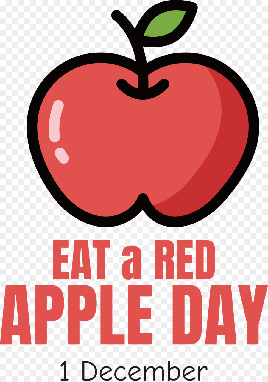 Essen Sie einen roten Apfeltag roter Apfelfrucht - 