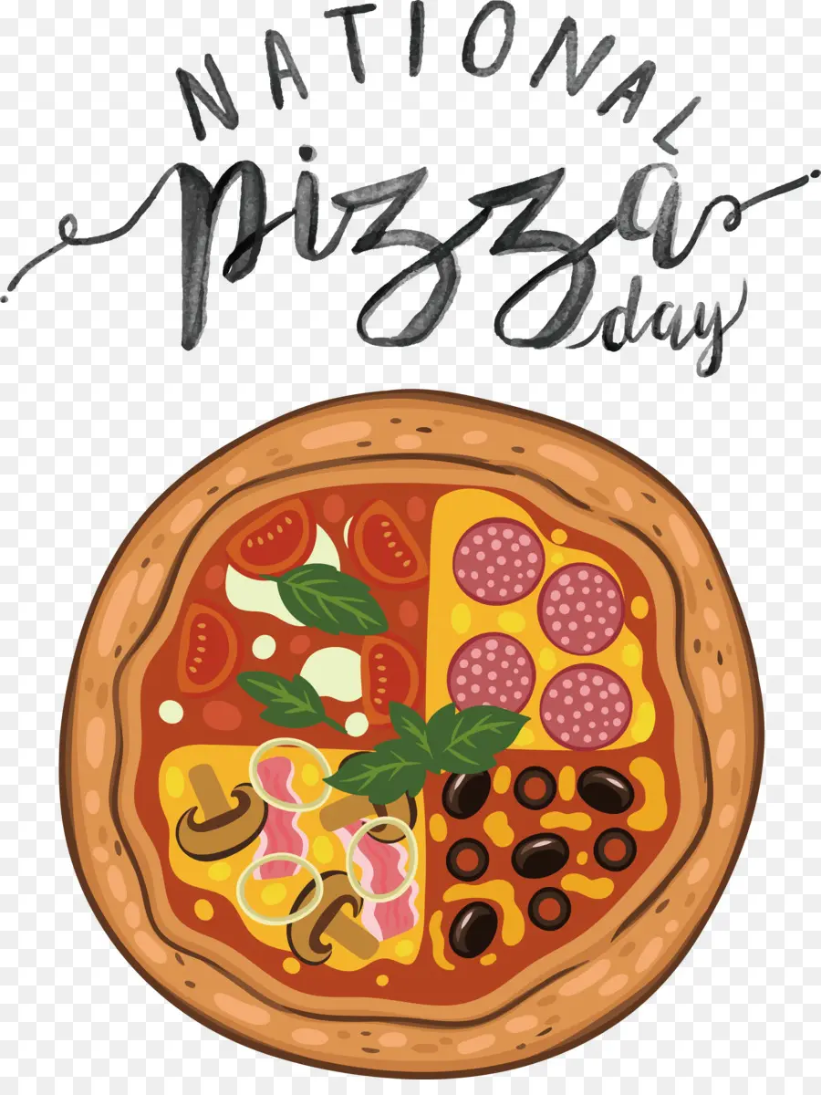 Ngày ăn pizza ngày pizza thức ăn pizza - 