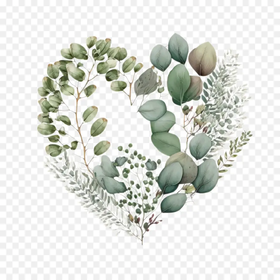 eucalipto cuore telaio eucalipto foglie di eucalipto - 