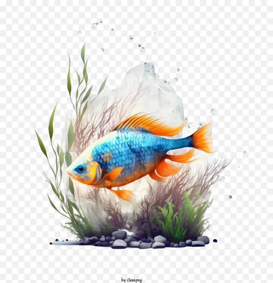 watercolor fish tropical fish