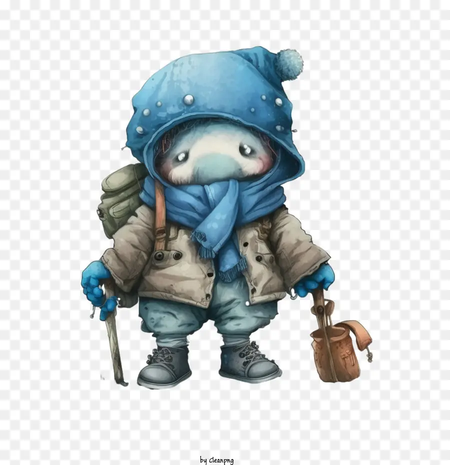 cartoon character cute character adventure character winter character