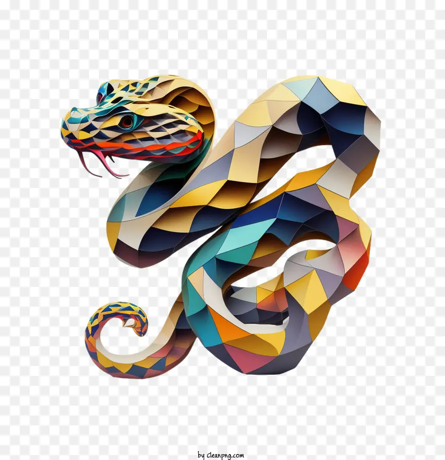 World Snake Day Cartoon Snake Abstract Snake - 
