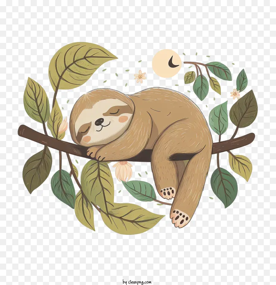 cute sloth sleeping sloth lazy sleeping sloth