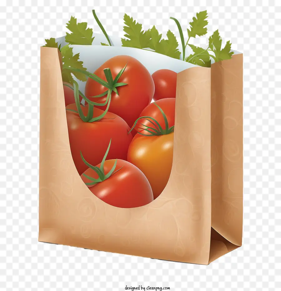 rote Tomaten reife Tomaten -Papr -Tasche Tomate - 
