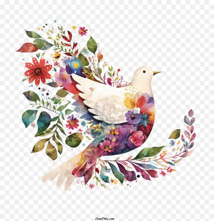 Màu nước Dove màu nước hòa bình Hoa Dove Hoa - 