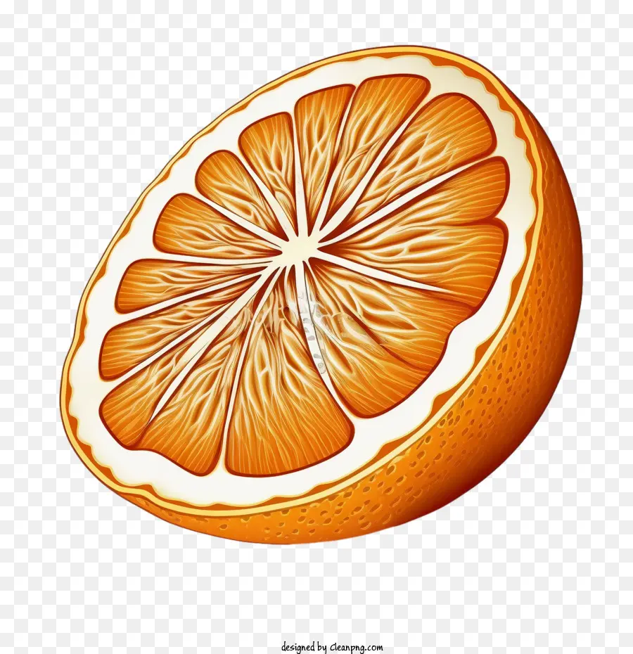 Doodle Orange Half Orange - 