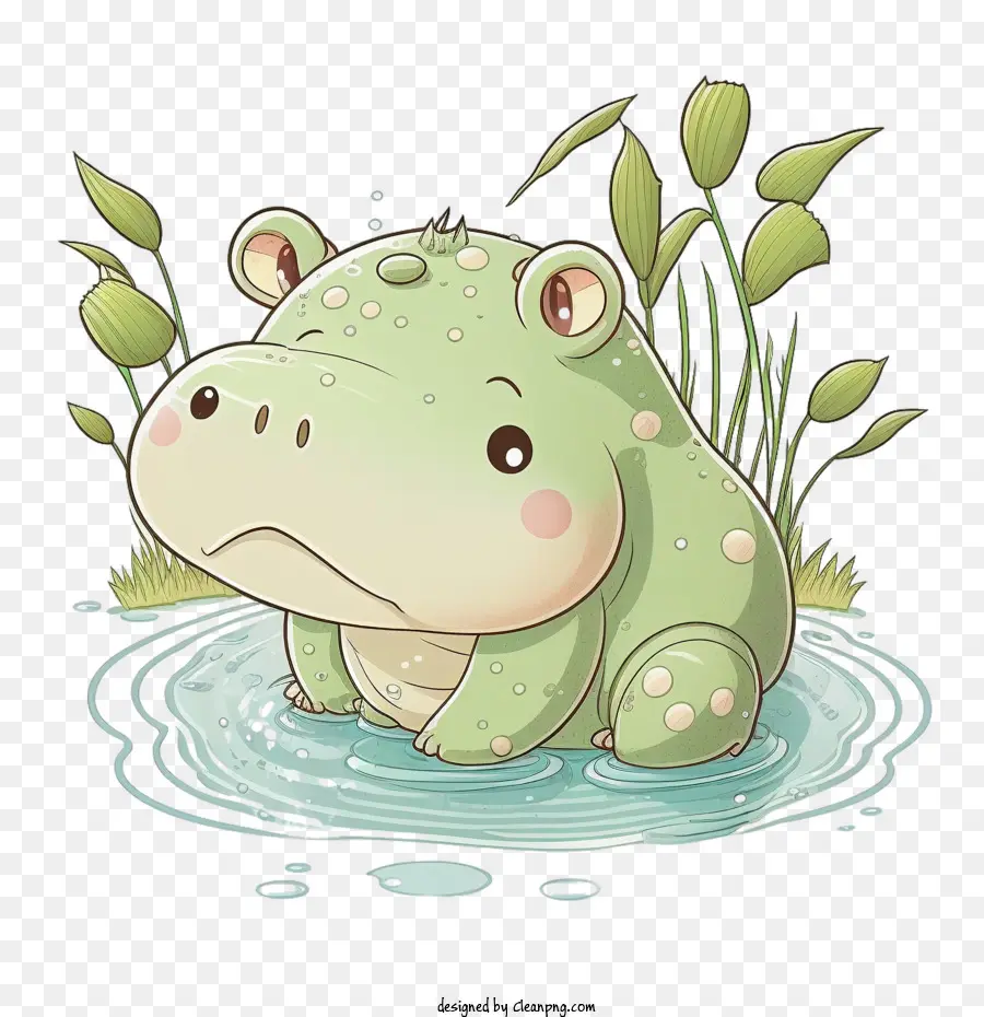 cartoon hippo baby hippo