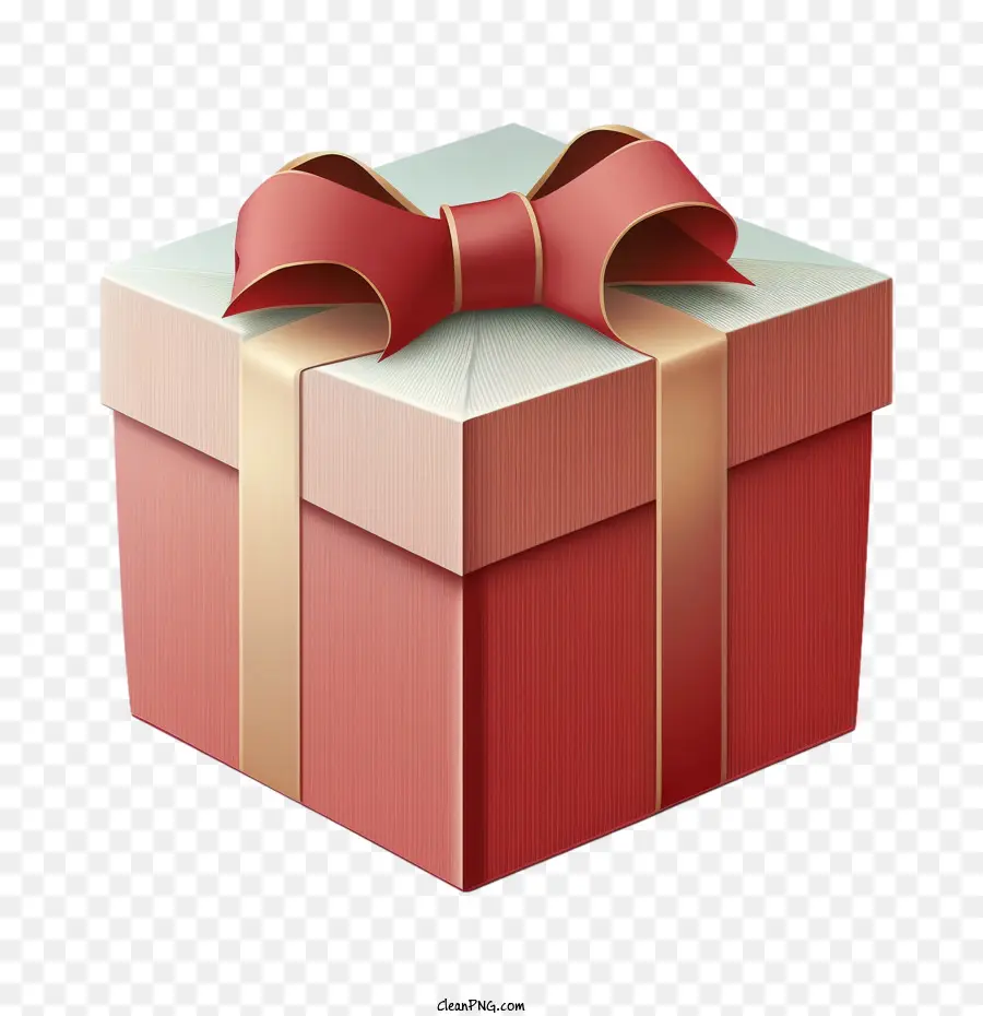 3D -Geschenkbox Pastell Geschenkbox Red Gift Box - 
