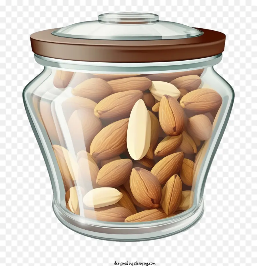 almonds in glass jar almonds almonds nuts snack