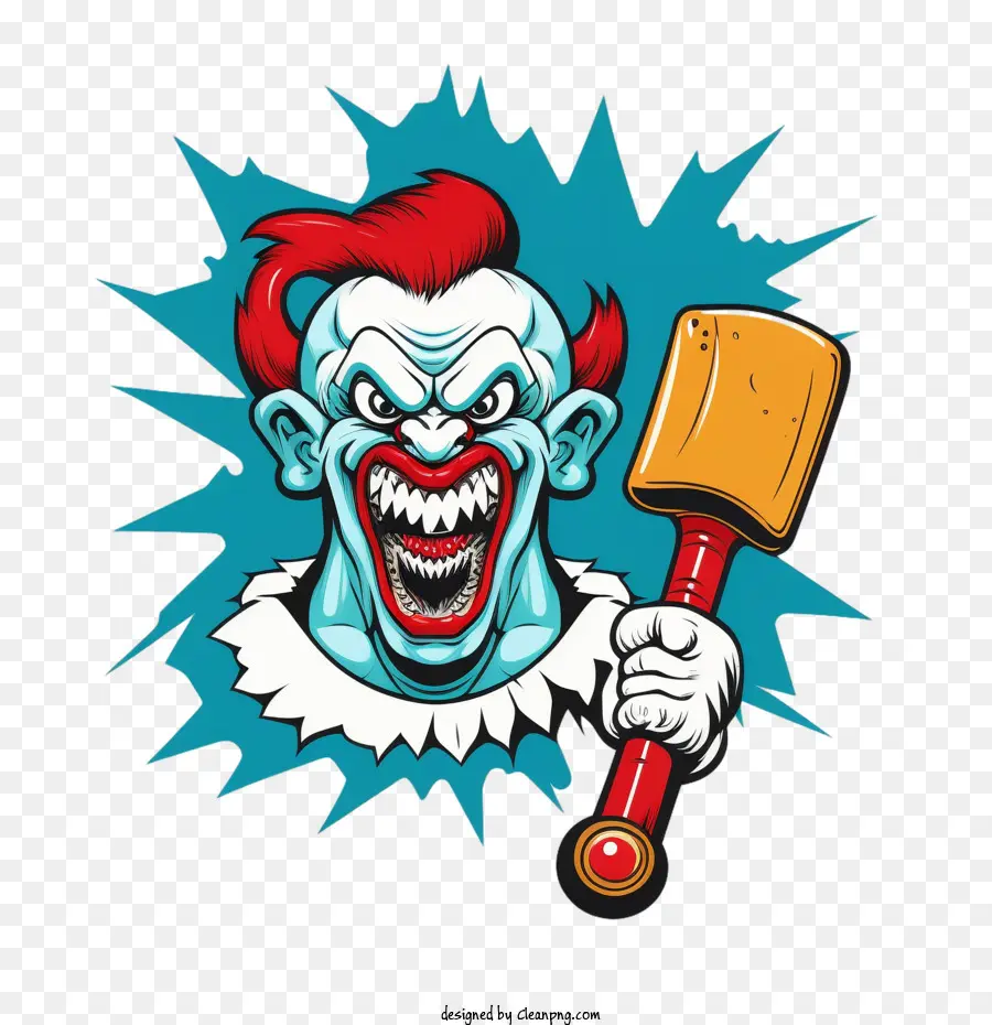 beängstigender Clown Mann Clown Mann Cartoon Clown Mann Clown beängstigend - 