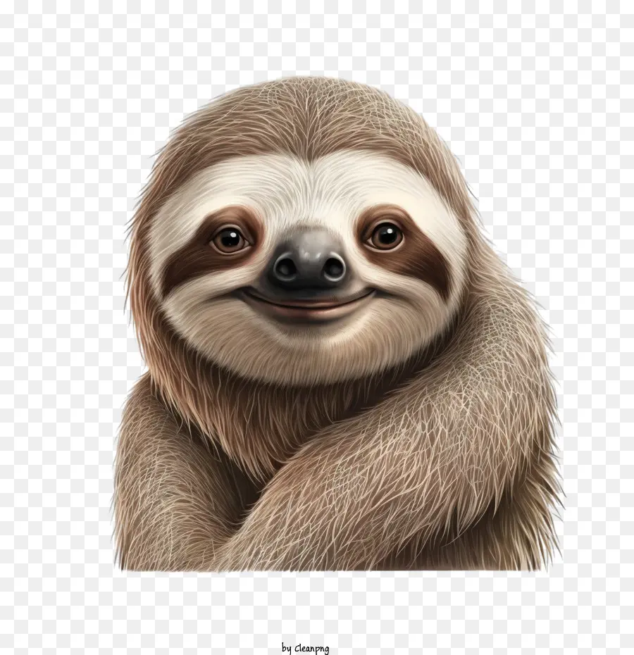 Sloth dễ thương mỉm cười lười 3d Sloth dễ thương mỉm cười - 