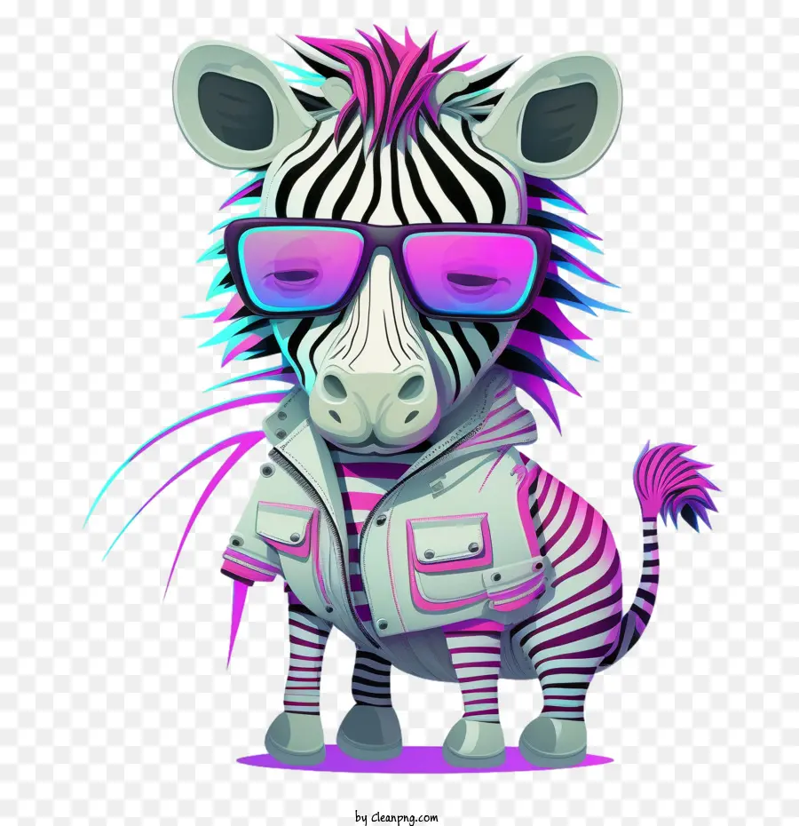 Netter Zebra -Cartoon Zebra Zebra Tier gestreift - 