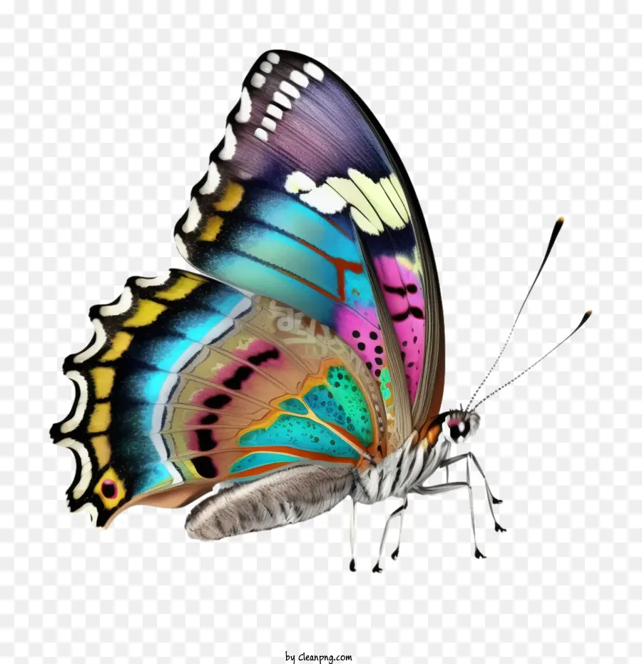 bướm thực tế bướm bướm đầy màu sắc sôi động - 