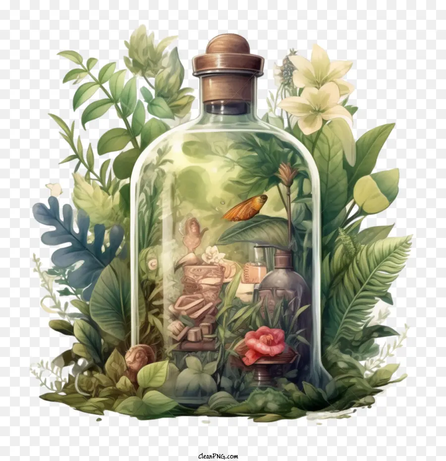 nature in bottle abstract nature mysterious botanical mystical