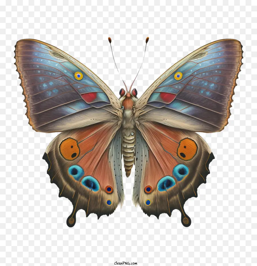 Butterfly 3D Butterfly Bunt kompliziert detailliert - 