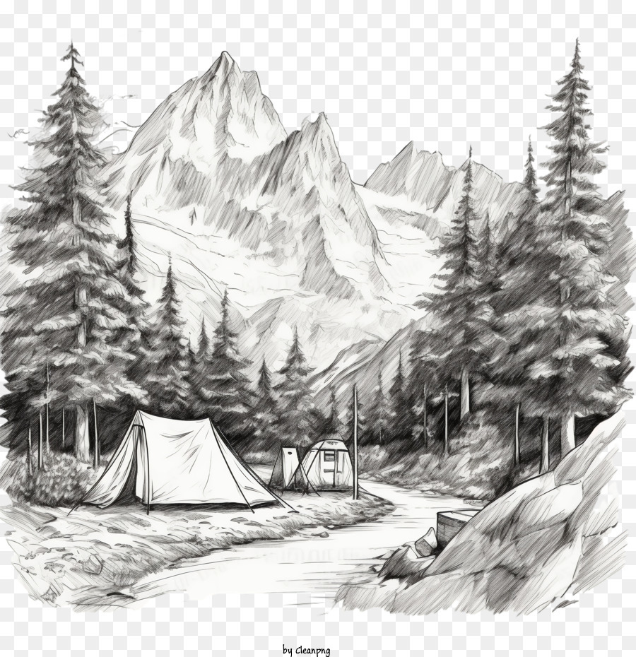 How to Draw Camping Tent Easy | Drawing Tutorial for Beginners - YouTube
