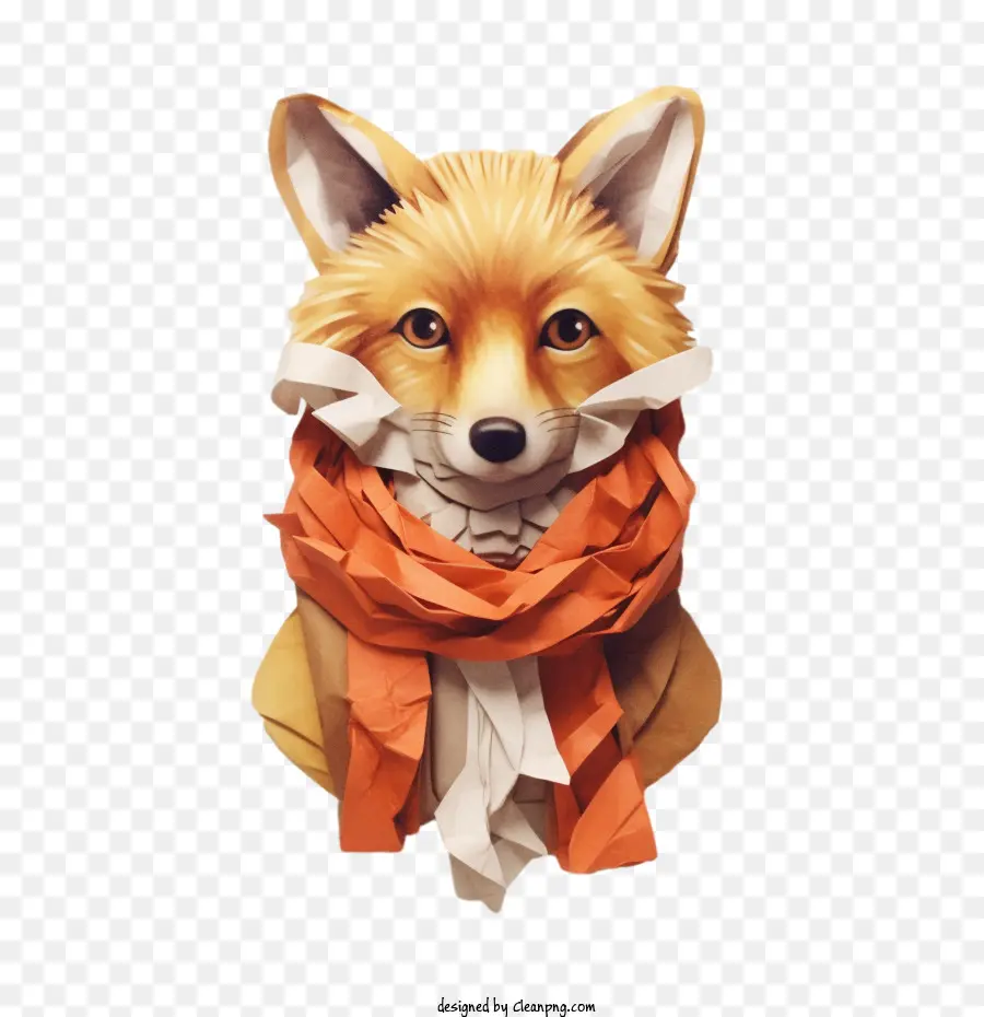 Fox Paper Art Fox Fox Tierfell - 