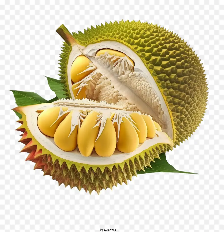durian 3d durian banana ripe fruit
