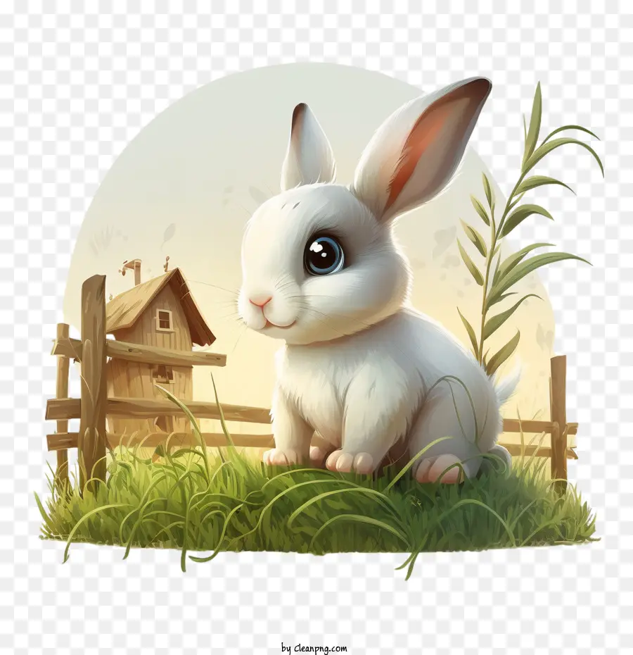 trang trại thỏ con thỏ con thỏ dễ thương - 