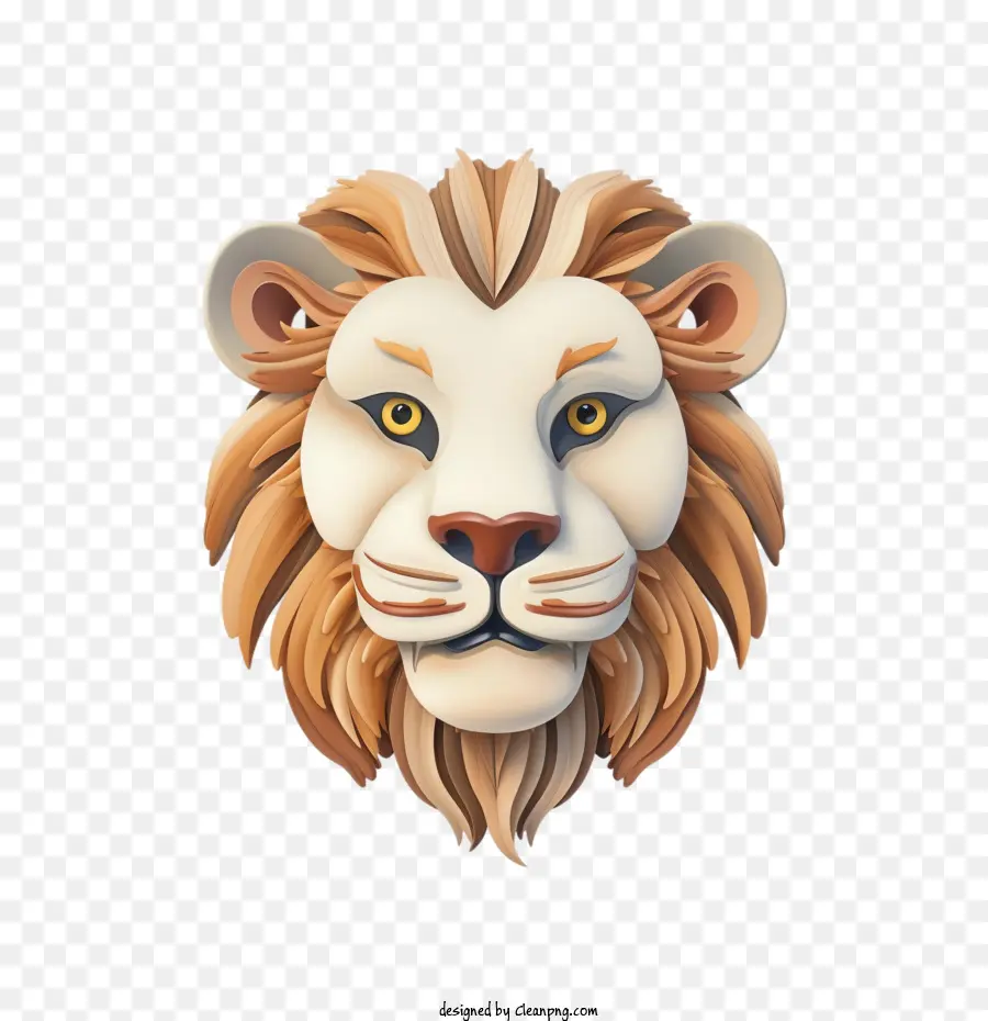 Löwen Löwenkopf -Gesicht Tier Gesicht - 