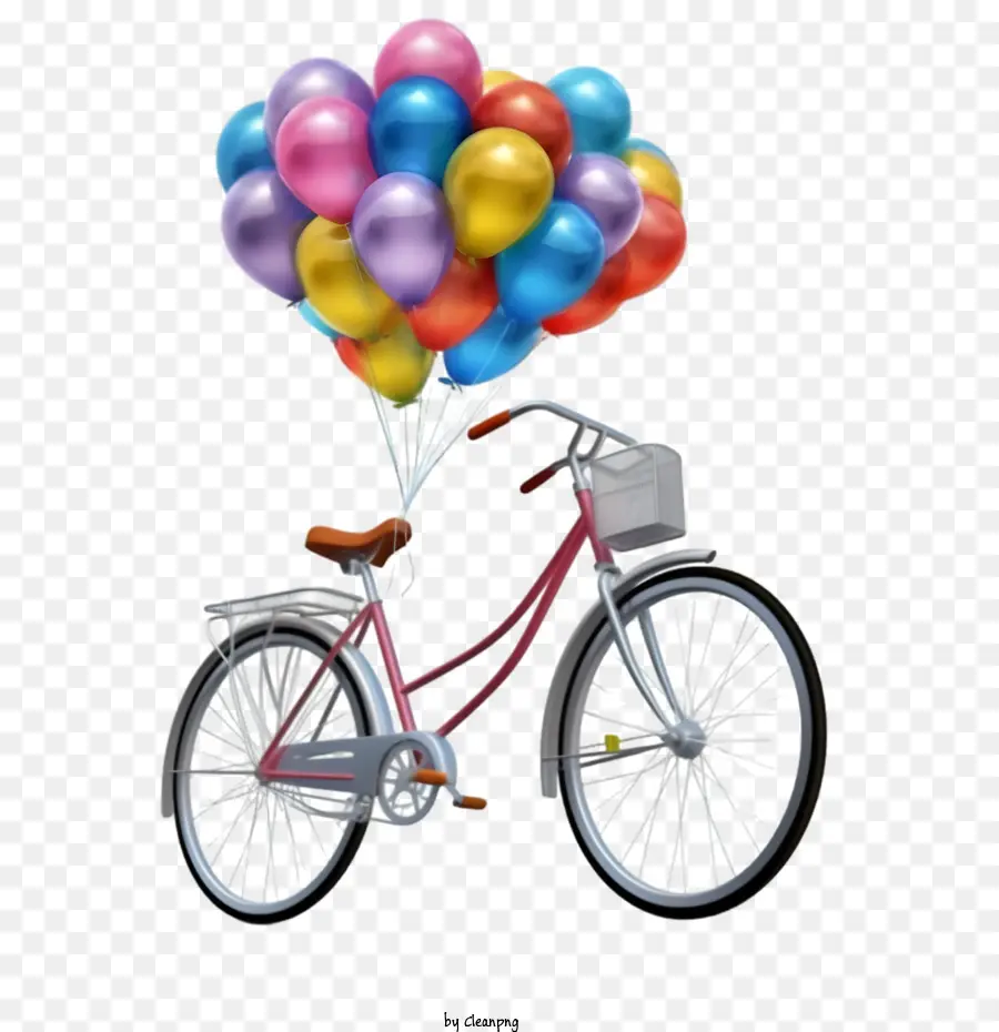 bicycle bike bike balloons celebration
