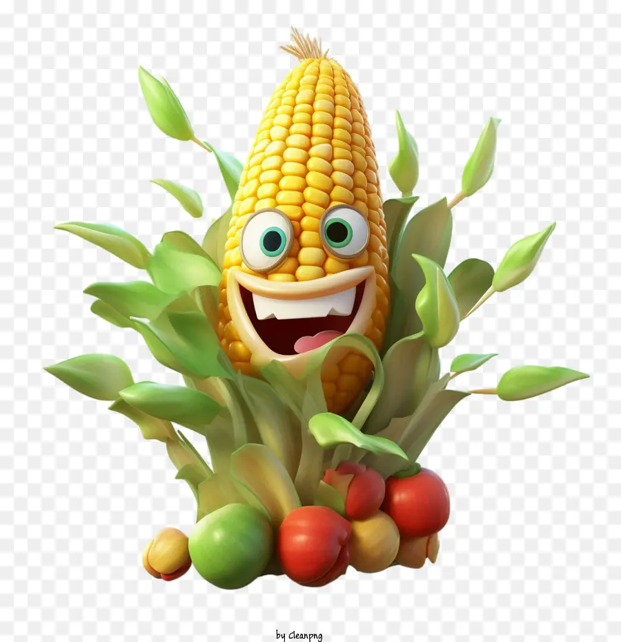 corn corn smile expression face