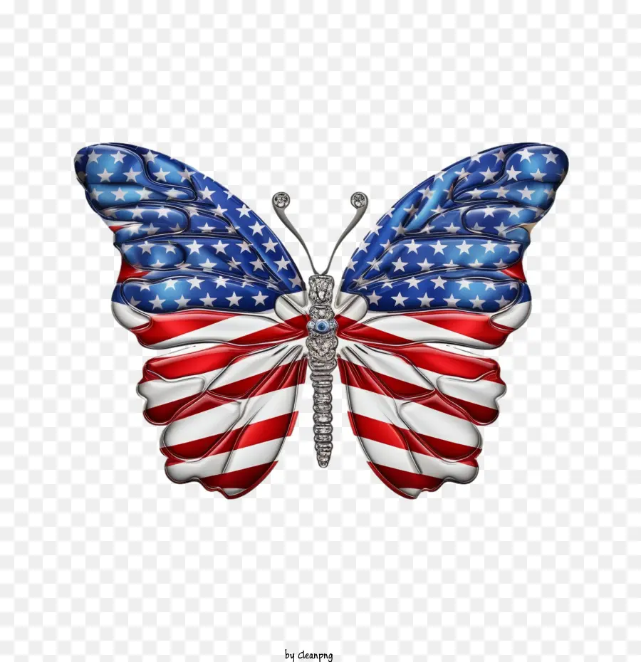 fourth of july butterfly flag butterfly colors