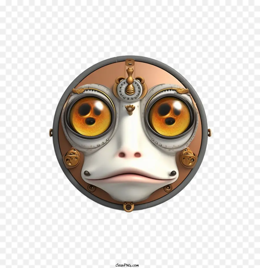 frog robot mechanical face expression