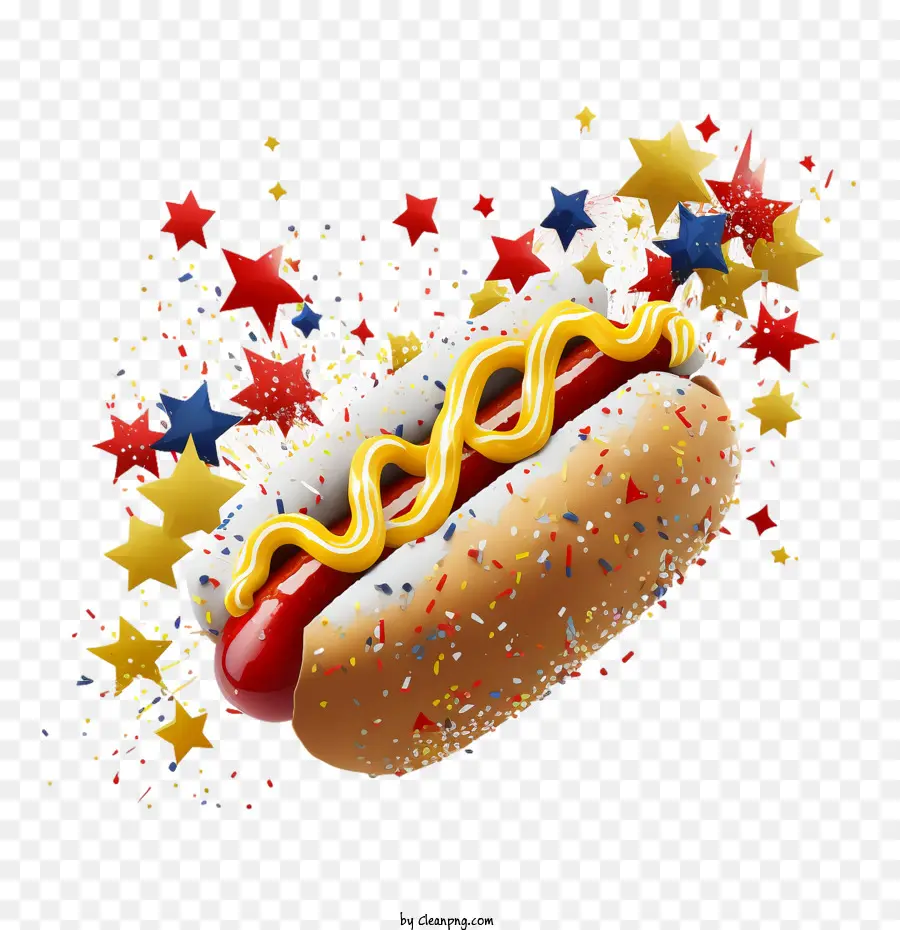 hot dog hot dog bun mustard ketchup