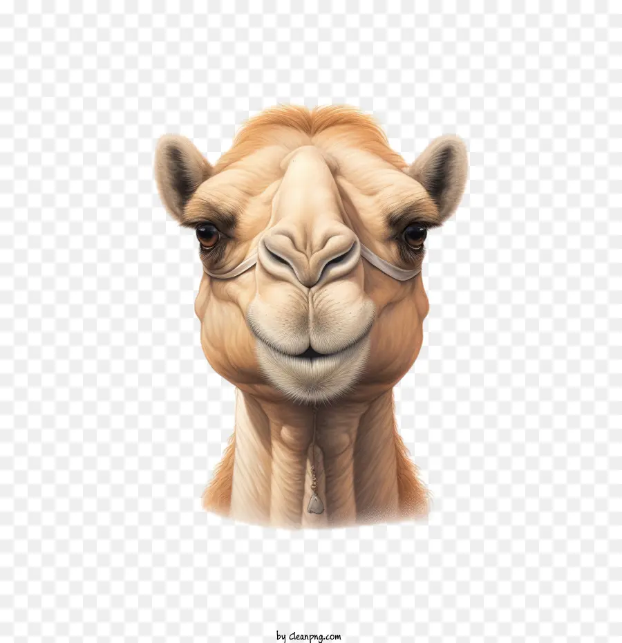 espressione facciale della testa del cammello cammello sorridente - 