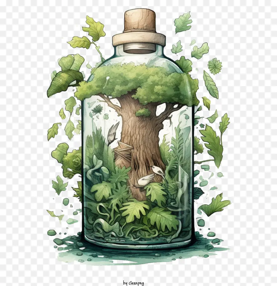 Naturflaschenbaumflasche Wasser - 