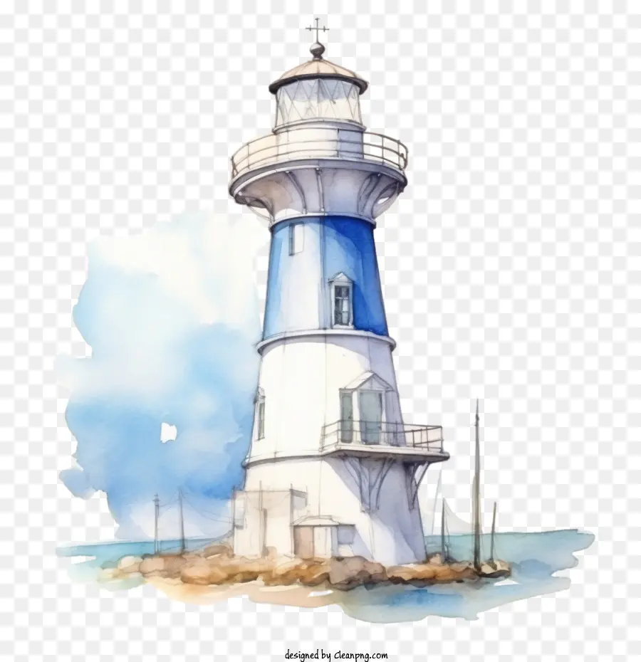 faro
 
Blue Lighthouse Lighthouse WaterColor Coastal - 