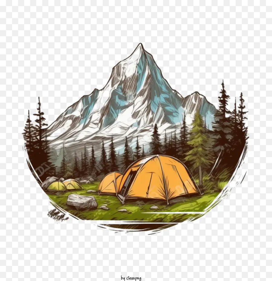 camping mountain tent camping outdoor