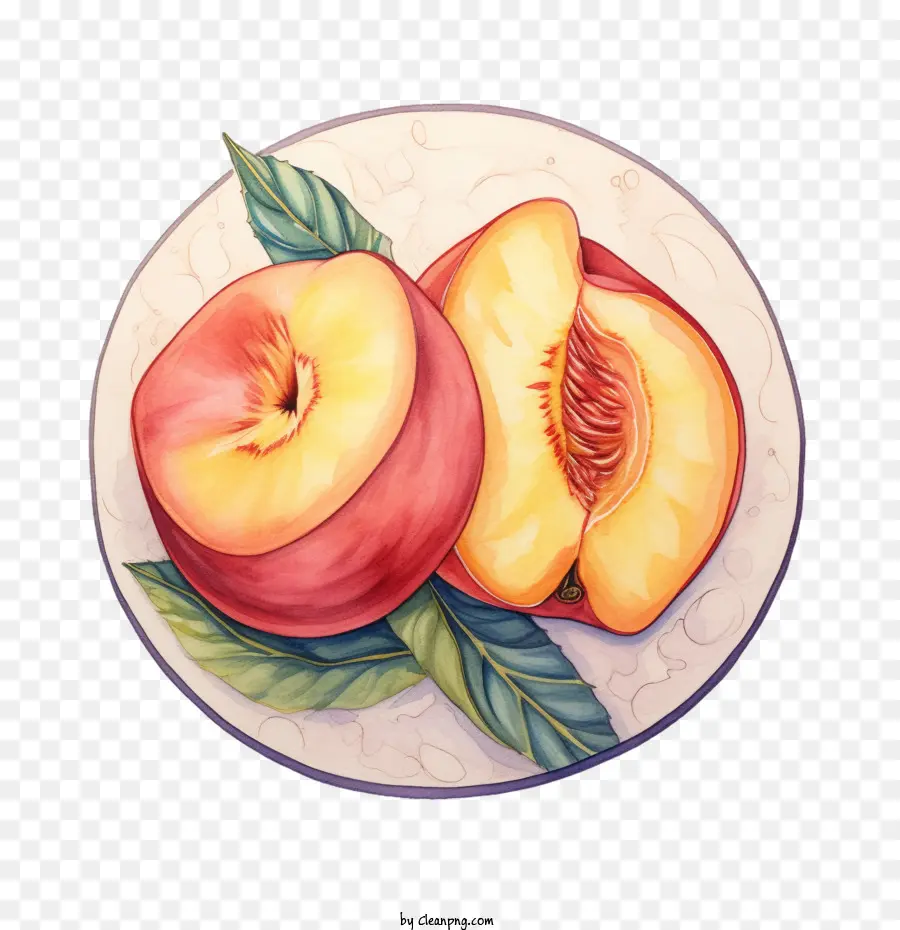 peach peach slice fruit delicious