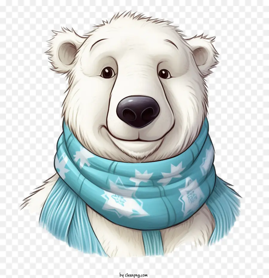 gấu bắc cực gấu gấu lông mùa đông trắng - 