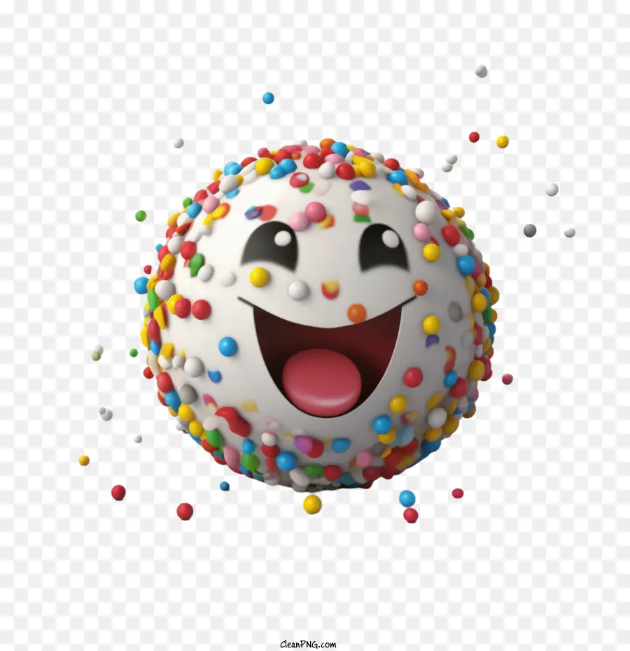 Confetti Ball Candy Confetti mỉm cười hạnh phúc - 